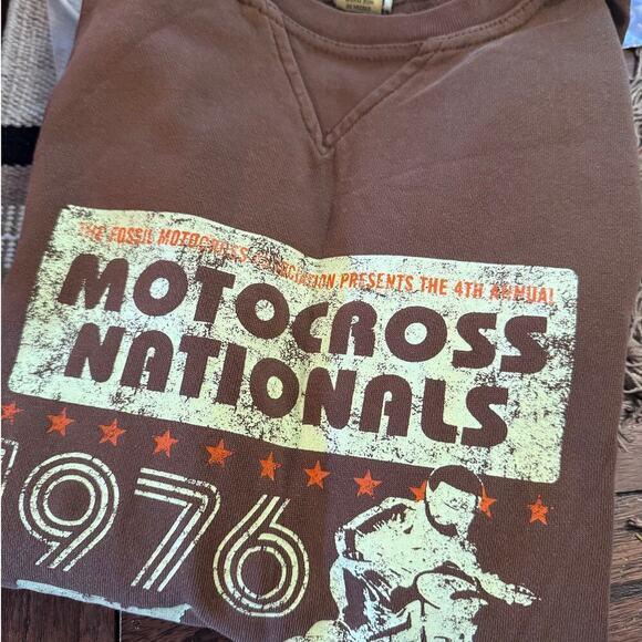 Fossil Brand Retro Motocross Nationals pull over sweatshirt M grunge adventure - Picture 8 of 8